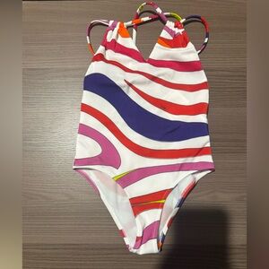 PUCCI Junior- Iride-print swimsuit